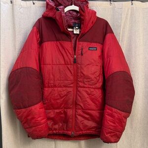 Patagonia Two-Tone Red Puffer Jacket